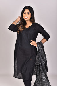 Women's Blended Silk Kantha Dupatta