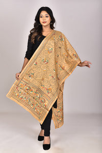 Women's Blended Silk Kantha Dupatta