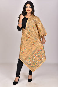 Women's Blended Silk Kantha Dupatta