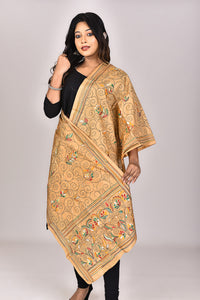 Women's Blended Silk Kantha Dupatta