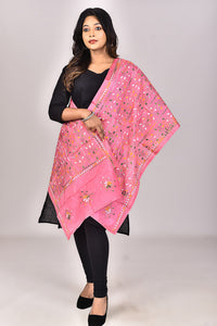 Women's Blended Silk Kantha Dupatta