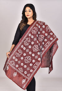 Women's Blended Silk Kantha Dupatta
