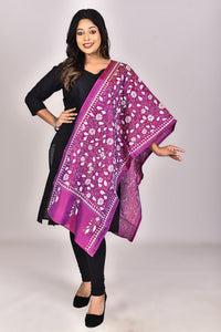 Women's Blended Silk Kantha Dupatta