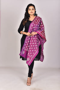 Women's Blended Silk Kantha Dupatta