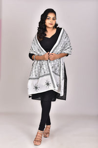 Women's Blended Silk Kantha Dupatta