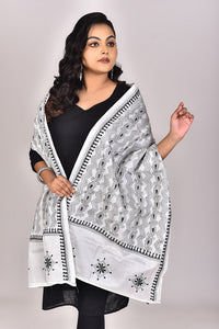 Women's Blended Silk Kantha Dupatta