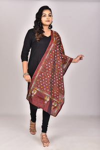 Women's Blended Silk Kantha Dupatta