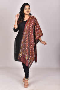 Women's Blended Silk Kantha Dupatta