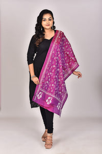 Women's Blended Silk Kantha Dupatta