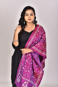 Women's Blended Silk Kantha Dupatta