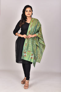 Women's Blended Silk Kantha Dupatta