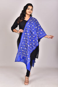 Women's Blended Silk Kantha Dupatta
