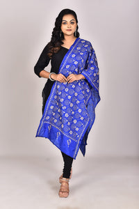 Women's Blended Silk Kantha Dupatta