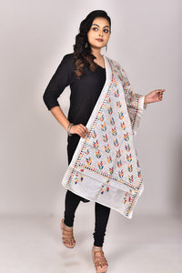 Women's Blended Silk Kantha Dupatta