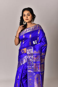 Women's Katan Silk Baluchuri Saree With Blouse Piece