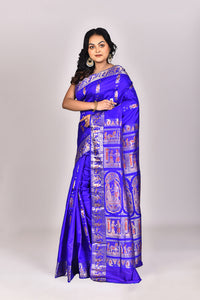 Women's Katan Silk Baluchuri Saree With Blouse Piece
