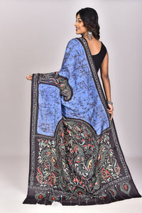 Women's Katan Silk Batik Saree With Blouse Piece
