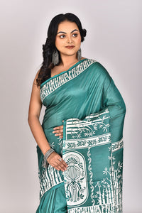 Women's Katan Silk Block Saree With Blouse Piece