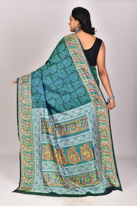 Women's Katan Silk Block Saree With Blouse Piece