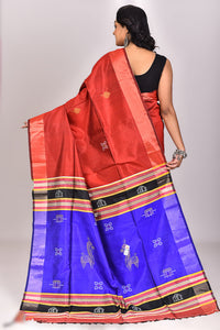 Women's Katan Silk Galani Saree With Blouse Piece