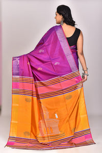 Women's Katan Silk Galani Saree With Blouse Piece