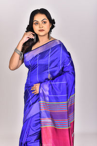 Women's Katan Silk Galani Saree With Blouse Piece