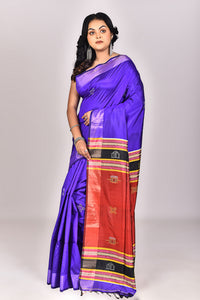 Women's Katan Silk Galani Saree With Blouse Piece