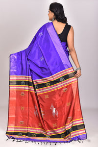 Women's Katan Silk Galani Saree With Blouse Piece
