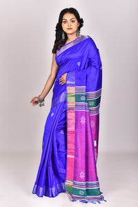 Women's Katan Silk Galani Saree With Blouse Piece