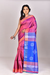 Women's Katan Silk Galani Saree With Blouse Piece