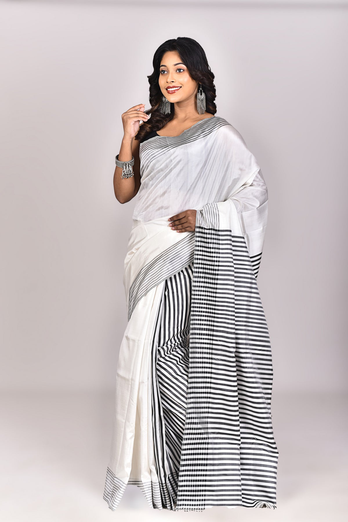 Women's Katan Silk Saree With Blouse Piece