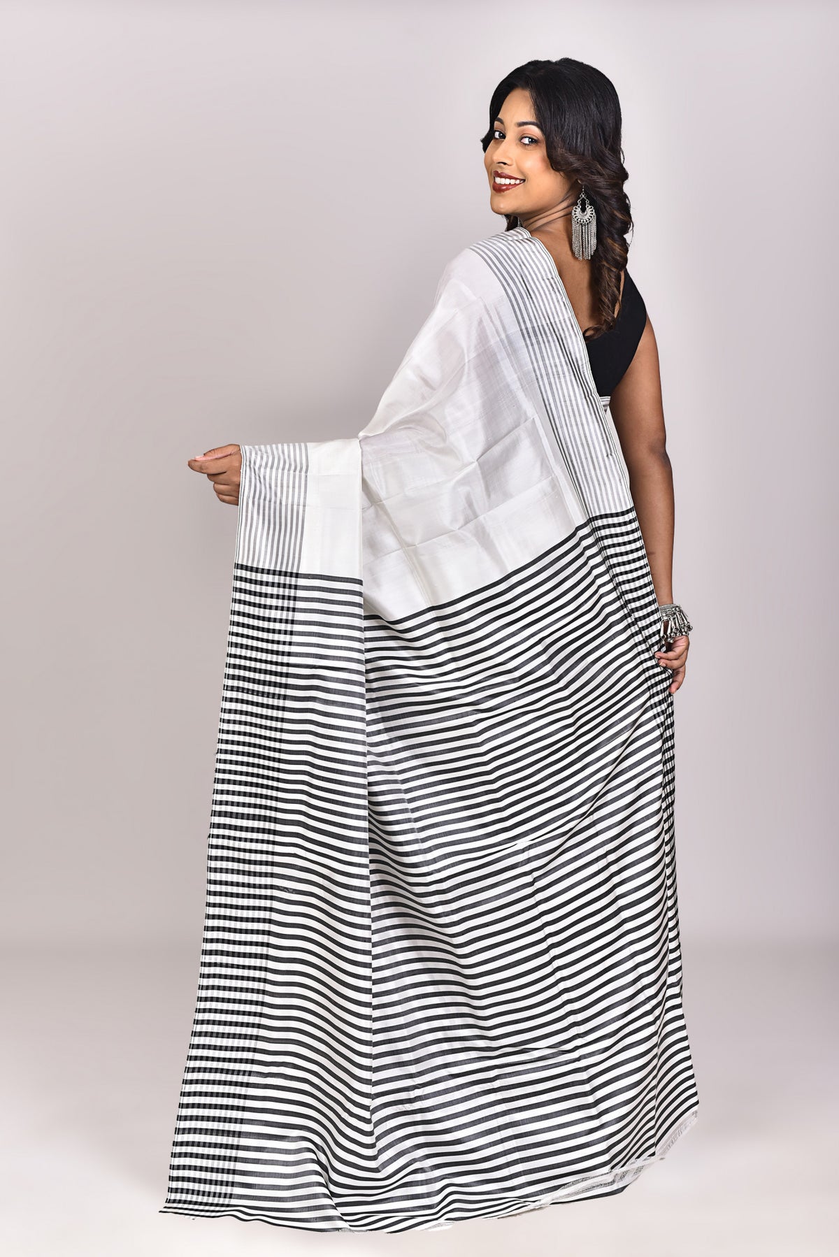 Women's Katan Silk Saree With Blouse Piece