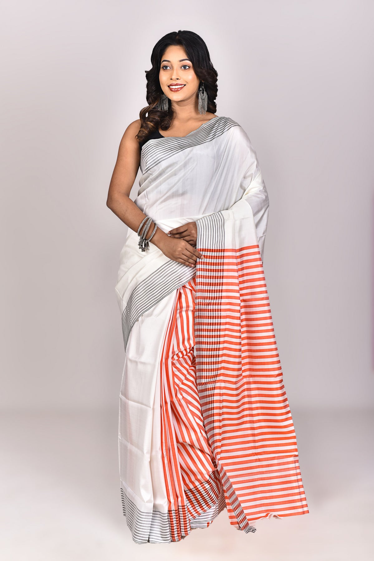 Women's Katan Silk Saree With Blouse Piece