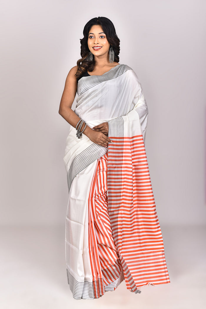 Women's Katan Silk Saree With Blouse Piece