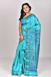 Women's Katan Silk Swarnachuri Saree With Blouse Piece