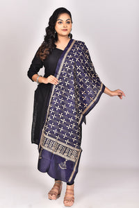 Women's Pure Silk Kantha Dupatta