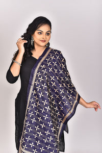 Women's Pure Silk Kantha Dupatta