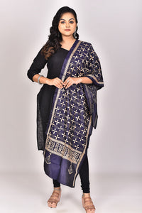 Women's Pure Silk Kantha Dupatta