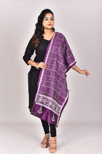 Women's Pure Silk Kantha Dupatta