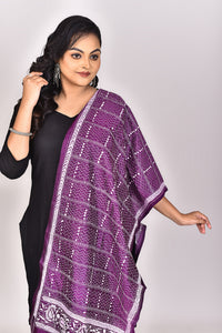 Women's Pure Silk Kantha Dupatta