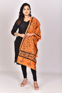 Women's Pure Silk Kantha Dupatta