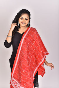 Women's Pure Silk Kantha Dupatta