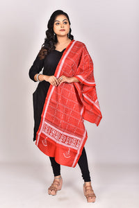 Women's Pure Silk Kantha Dupatta