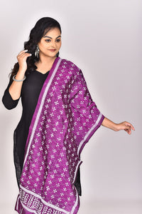 Women's Pure Silk Kantha Dupatta