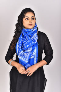 Women's Pure Silk Kantha Dupatta