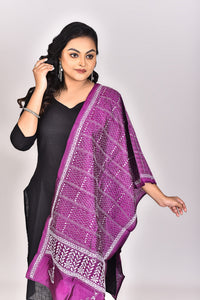 Women's Pure Silk Kantha Dupatta