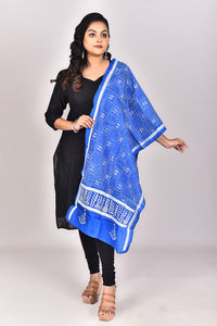 Women's Pure Silk Kantha Dupatta
