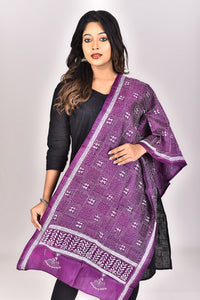 Women's Pure Silk Kantha Dupatta