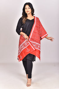 Women's Pure Silk Kantha Dupatta