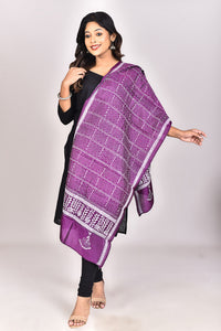 Women's Pure Silk Kantha Dupatta
